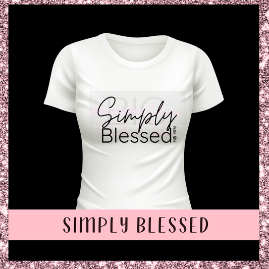 Simply Blessed t-shirt