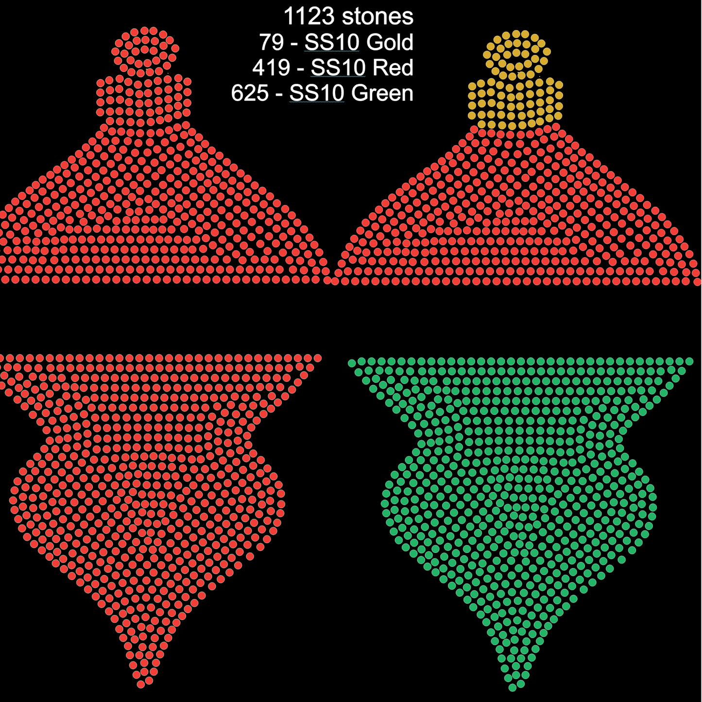 Rhinestone Pre-Cut Template