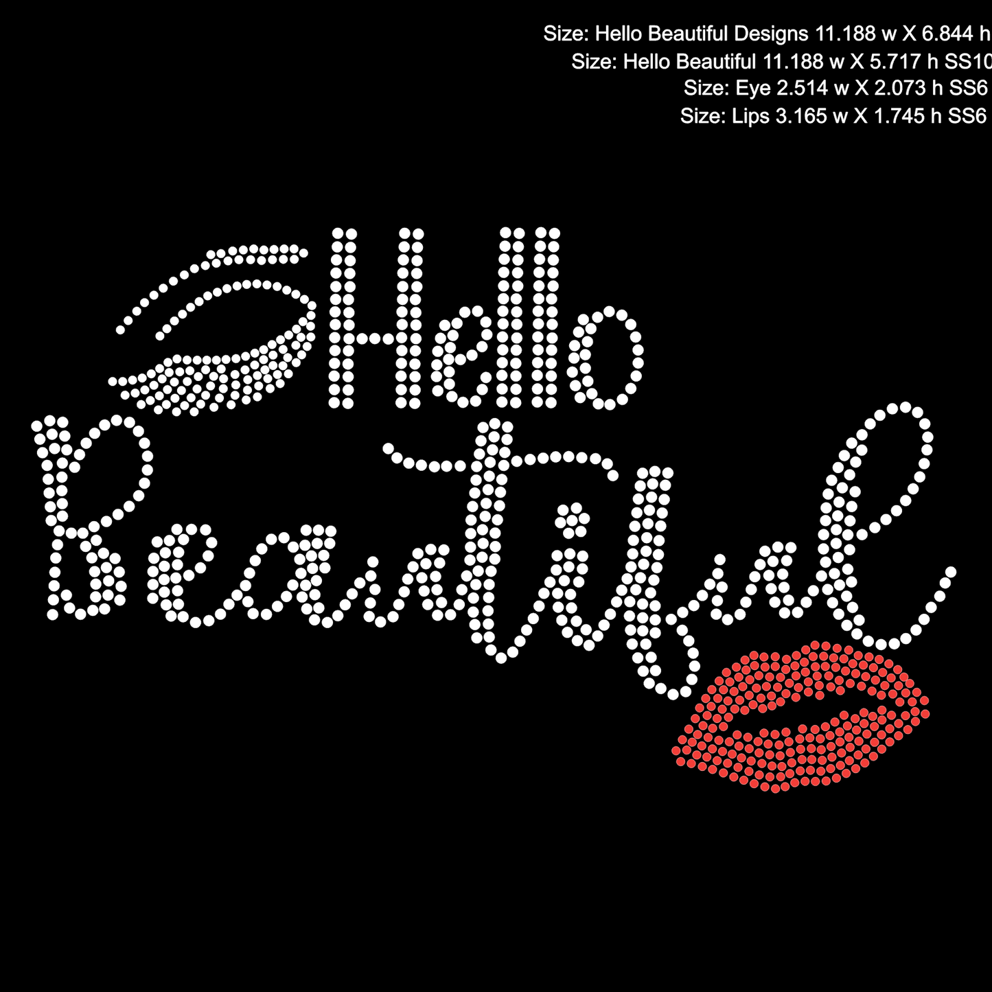 Rhinestone Pre-Cut Template