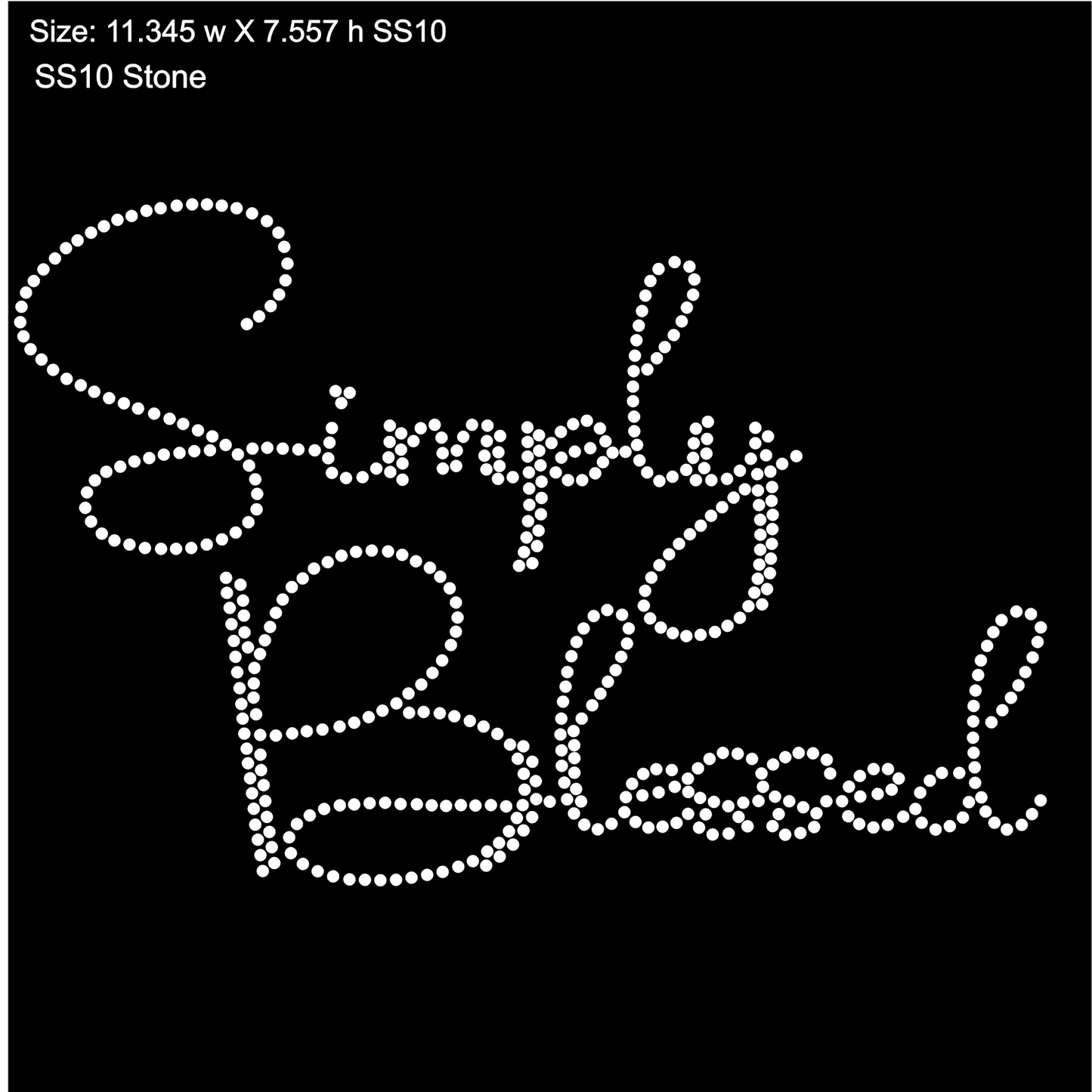 Rhinestone Pre-Cut Template